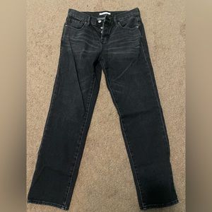 Black straight leg jeans from pacsun